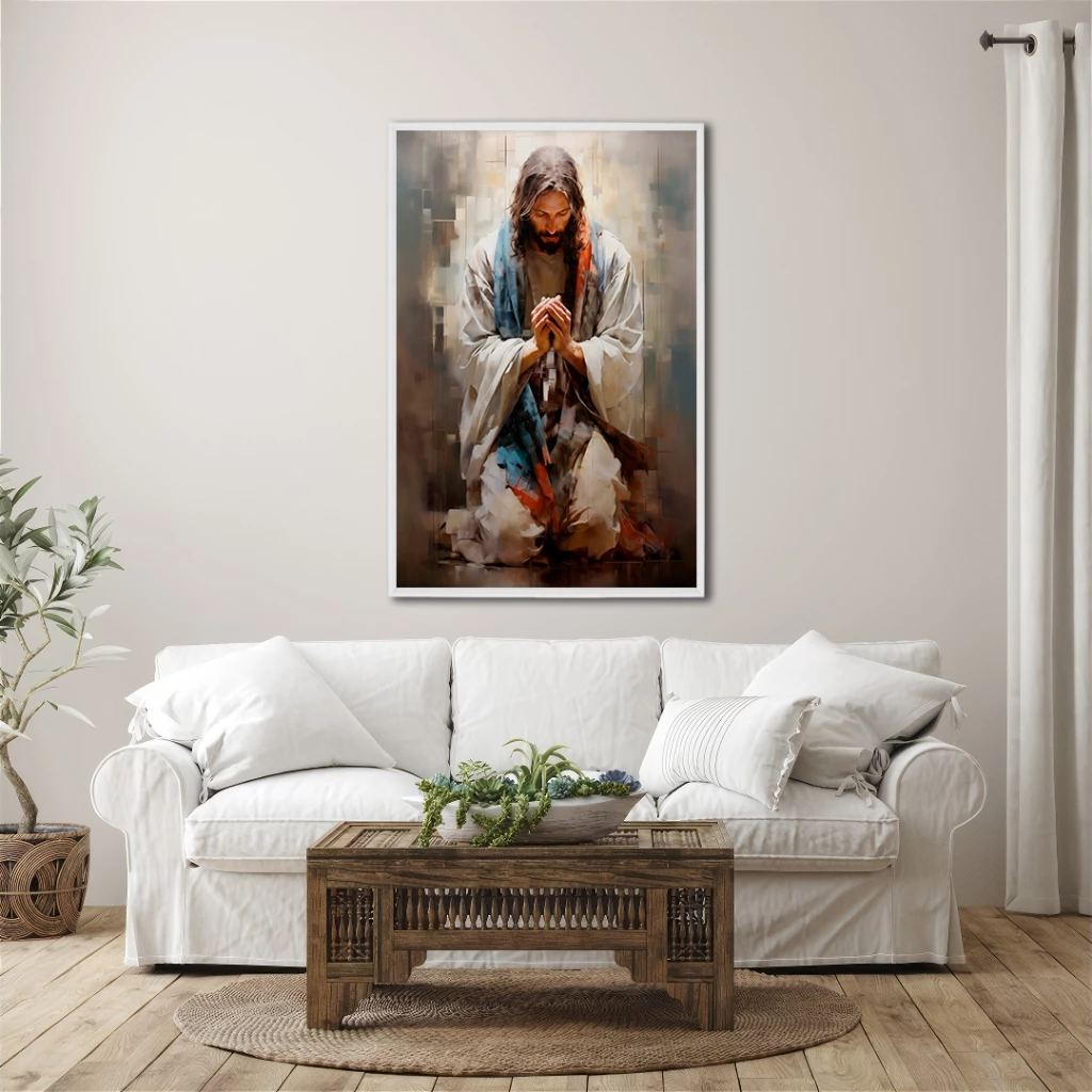quadro jesus orando 6