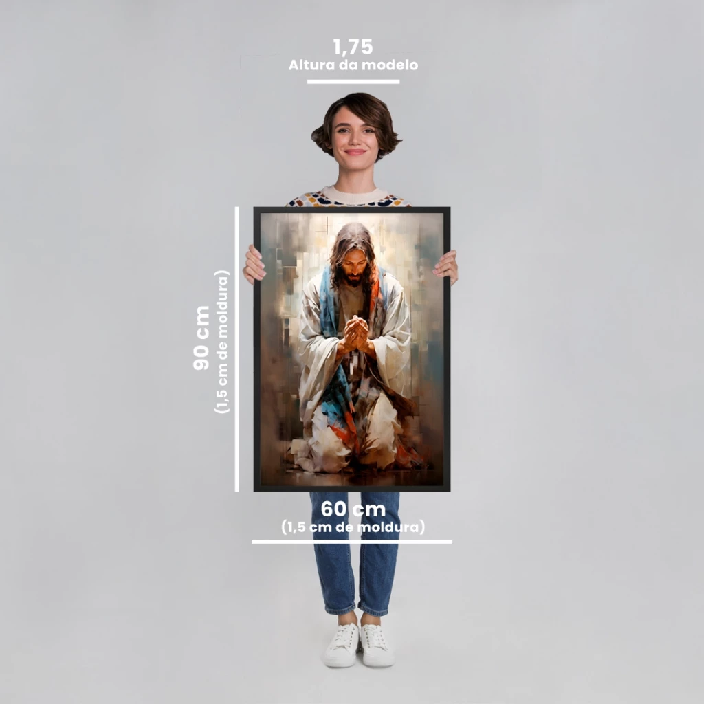 quadro jesus orando 4