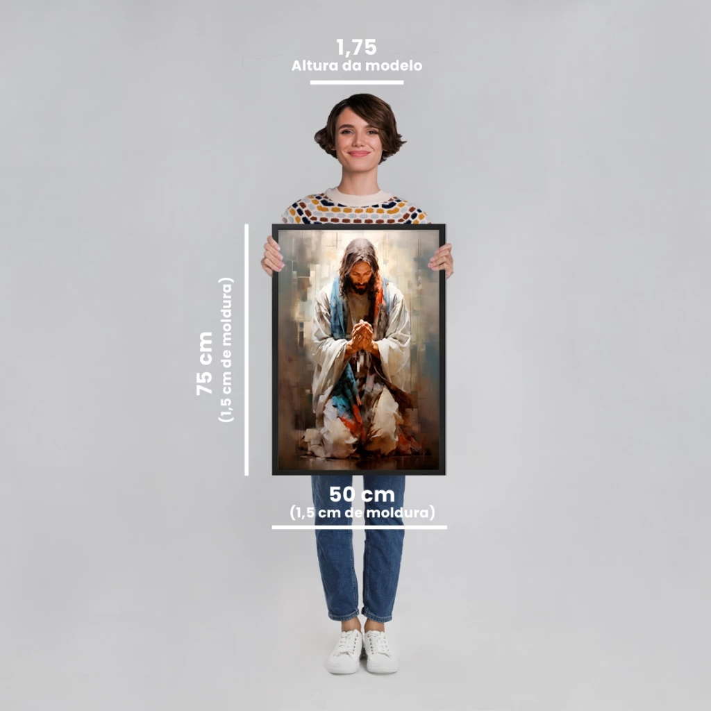 quadro jesus orando 3