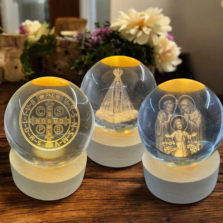 luminaria cristal 3d 9