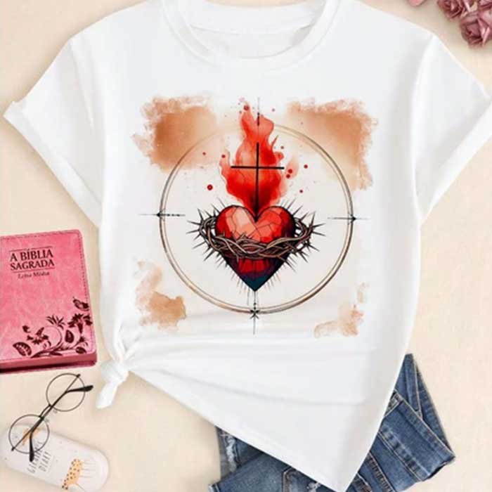 camiseta católica feminina 3