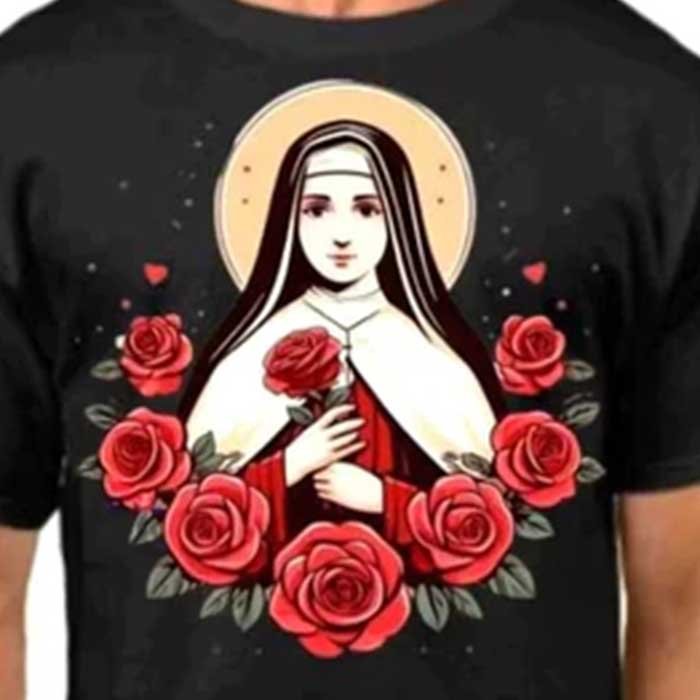 camiseta feminina de santa teresinha 11