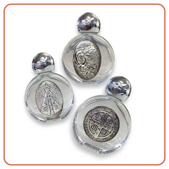 porta água benta de vidro 14