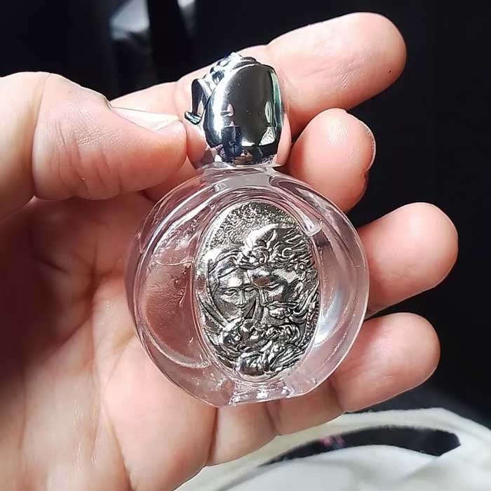 porta água benta de vidro 1