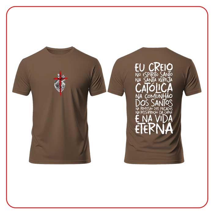 camiseta católica com o credo 17